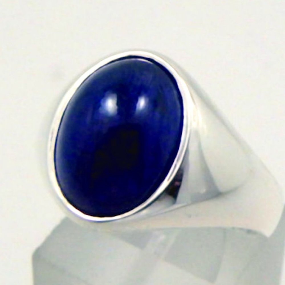 Silver Sapphire Ring